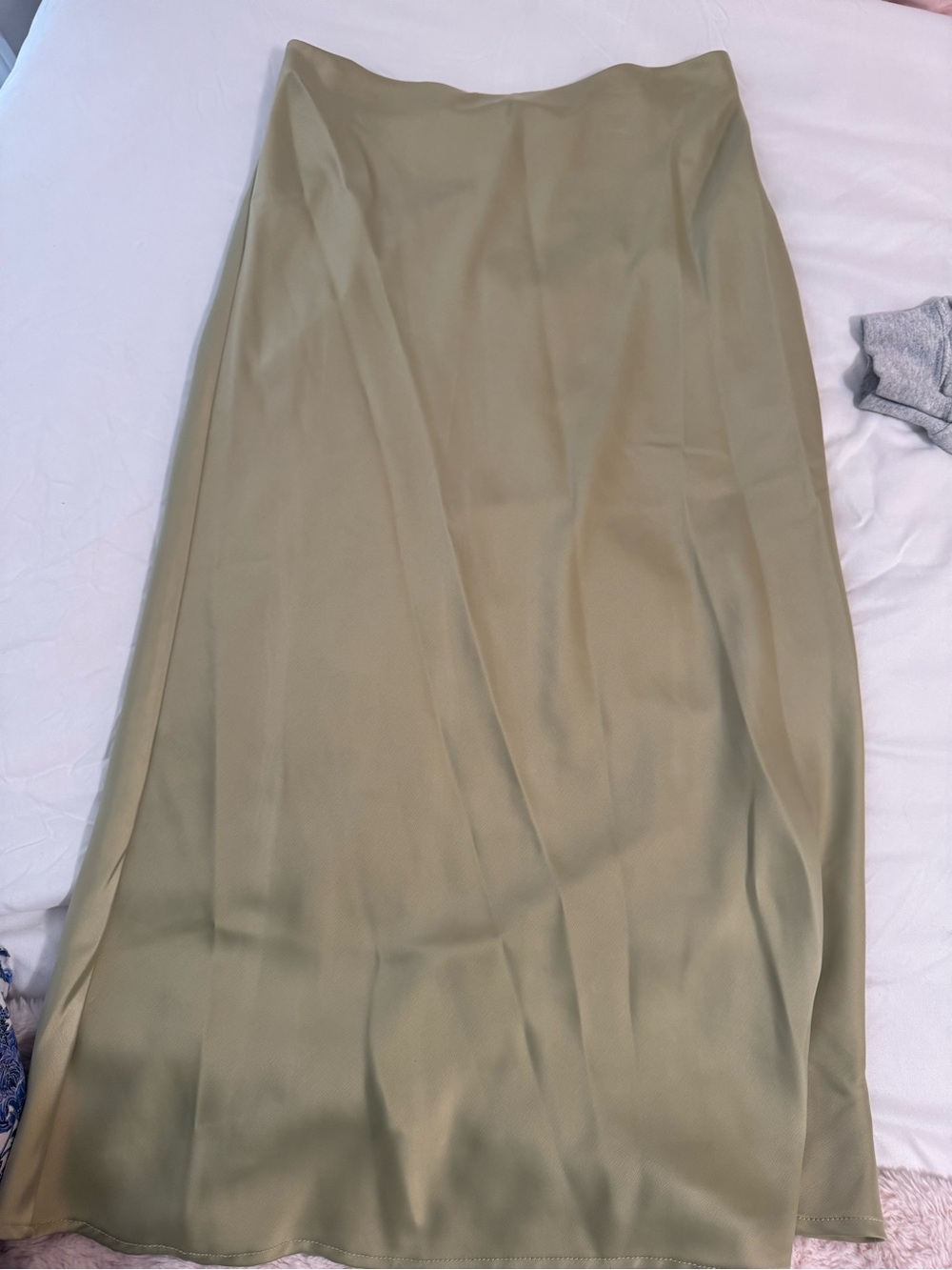 Rachel Zoe Sage Olive Maxi Skirt